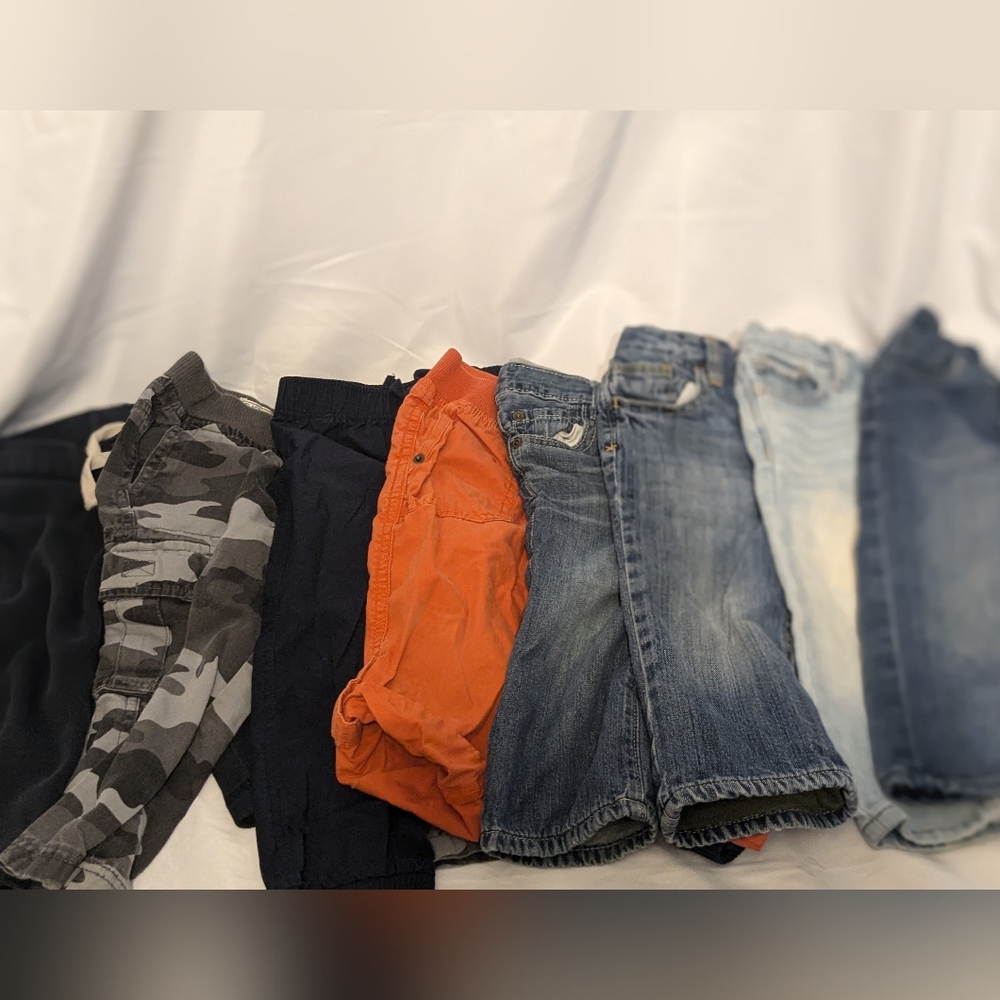 18 Months Pants Bundle - 8 Pieces - Casual, Athletic and Jeans